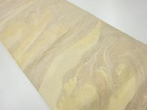 アンティーク　荒波模様織出し袋帯（材料）